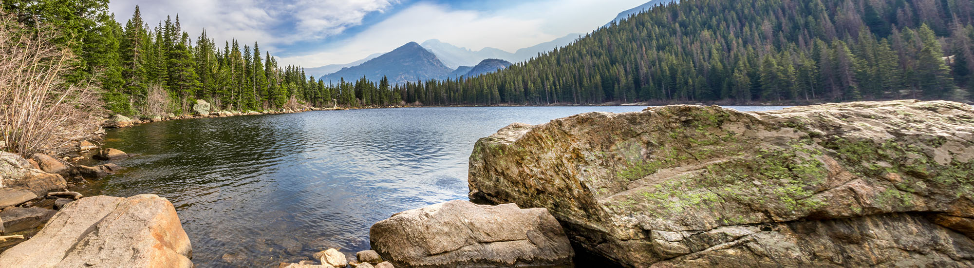 Bear lake in the Rocky Mountain National Park, Colorado
